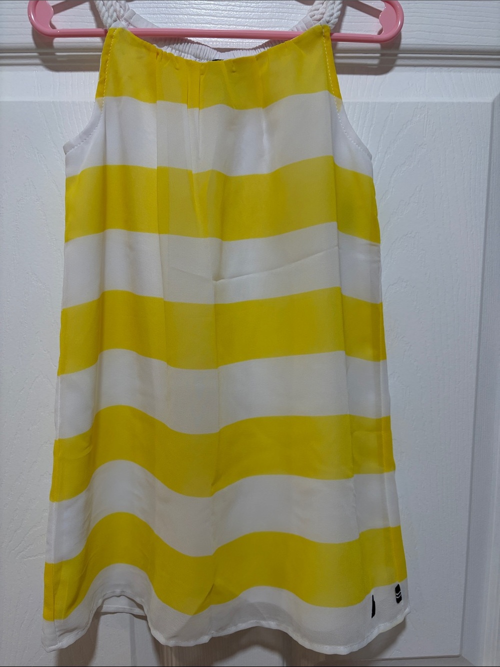 Nautica Yellow and White Striped Girls Sundress
